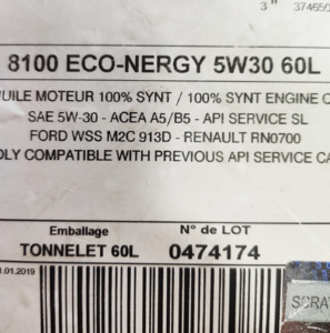 Motul 8100 eco-nergy 5w30 разливное Фото 1